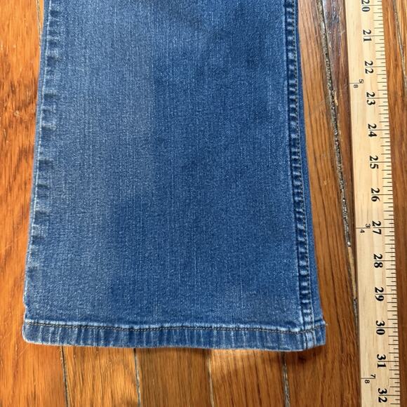 Signature by Levi Strauss Womens Jeans At Waist Bootcut Stretch Blue 12 Medium - Picture 6 of 10
